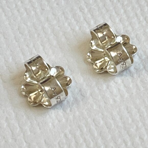 Tiffany & Co. Earrings Silver Elsa Peretti Sevillana Studs with Pouch Box EUC - Picture 10 of 11